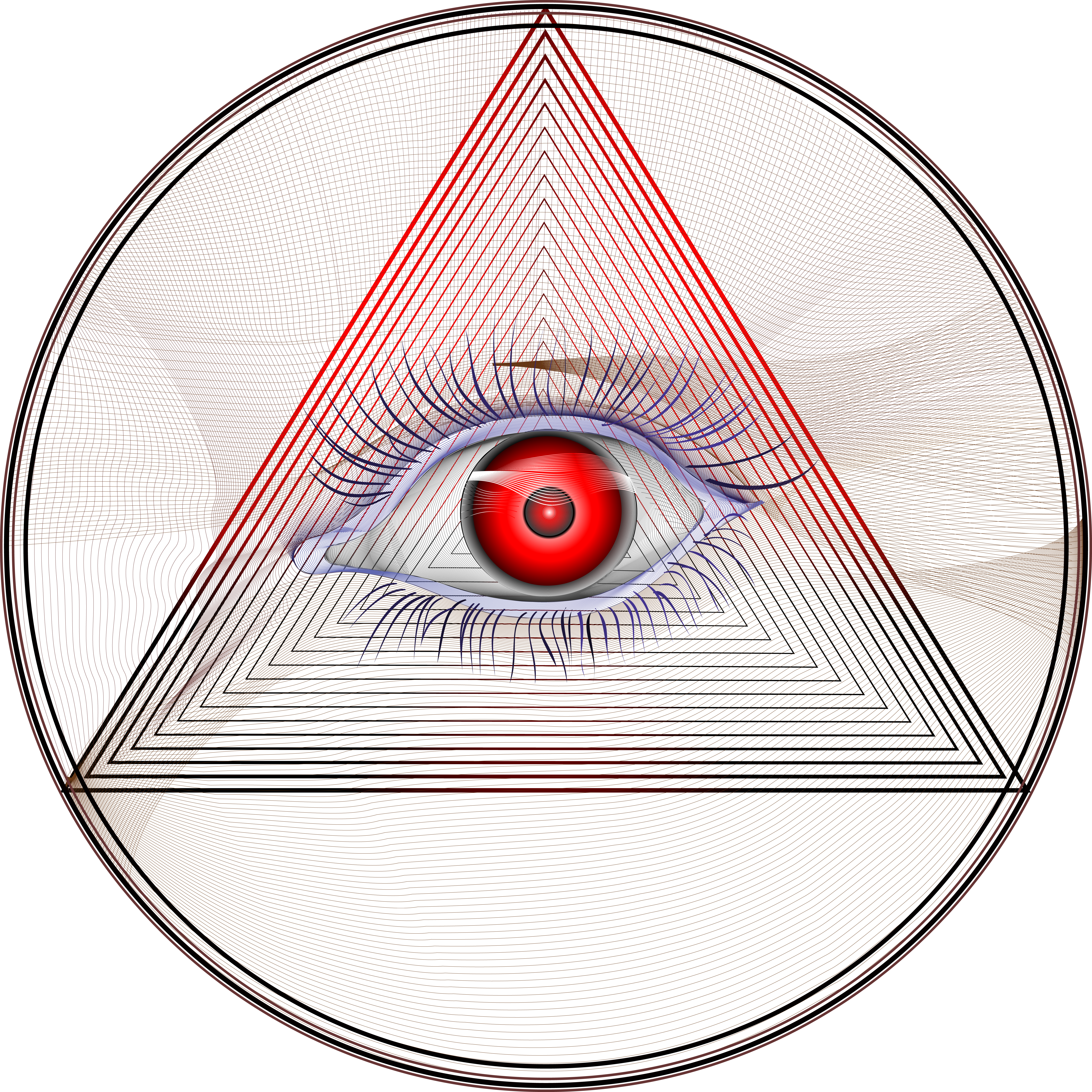 Hypnosis. Hypnotic eyes of eternity for relaxation, meditation, <br />Copyright by Art1art at Dreamstime.com-ID 34386151